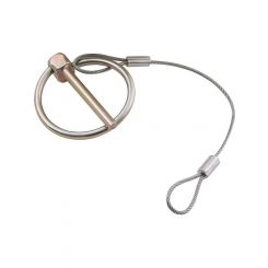 Allstar Performance Torsion Clip 3/16 in OD 6 in Lanyard Steel Chrom