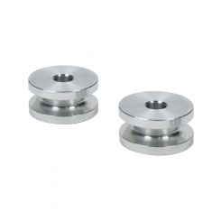 Allstar Performance Hourglass Spacer 1/4 in ID 1/2 in Thick Aluminum
