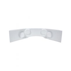 Allstar Performance Gauge Mounting Panel Curved Fiberglass White