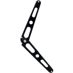 Allstar Performance Hood Prop - Aluminum - Black Anodize - Each
