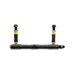 Allstar Performance Fuel Log 8 AN Male Inlet Aluminum Black Anodize