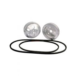 Allstar Performance Pulley Kit 1 to 1 2 Groove V-Belt Billet Aluminu