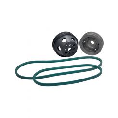 Allstar Performance Pulley Kit 1 to 1 2 Groove V-Belt Billet Aluminu