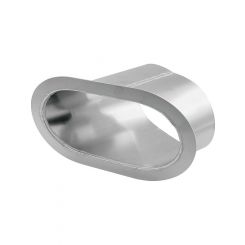 Allstar Performance Exhaust Shield 5 x 9 in Oval Single 55 Degree Ou