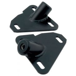Allstar Performance Motor Mount Bolt-On Steel Black Powder Coat GM A