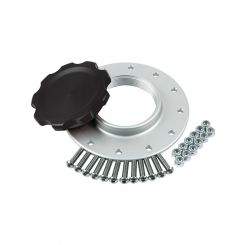 Allstar Performance Fuel Cell Filler Cap Screw-On Aluminum Black Ano