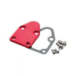 Allstar Performance Fuel Pump Blockoff Aluminum Red Anodize Small Bl