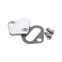Allstar Performance Fuel Pump Blockoff Aluminum Clear Anodize Big Bl