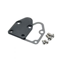 Allstar Performance Fuel Pump Blockoff Aluminum Black Anodize Small