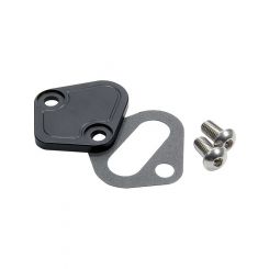 Allstar Performance Fuel Pump Blockoff Aluminum Black Anodize Big Bl