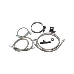 Allstar Performance Brake Line Kit Rear 3 AN Hose 4 AN Ends Fittings
