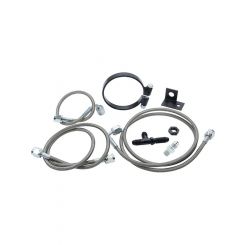 Allstar Performance Brake Line Kit Rear 3 AN Hose 4 AN Ends Fittings