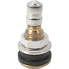 Allstar Performance Valve Stem Bolt-On 5/8 in Rim Hole Brass Natural