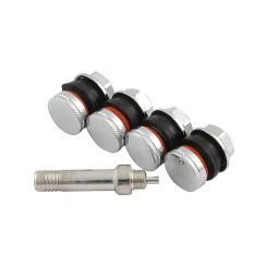 Allstar Performance Valve Stem Bolt-On Flush Mount 1/2 in Rim Hole S