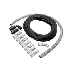 Allstar Performance Power Steering Hose Kit Fittings Braided Stainle
