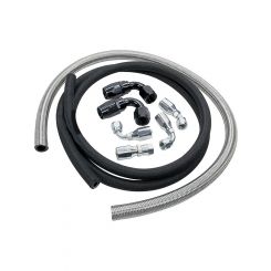 Allstar Performance Power Steering Hose Kit Fittings Braided Stainle