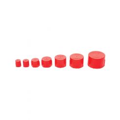 Allstar Performance AN Dust Cap - 3 AN-16 AN - Plastic - Red - Kit