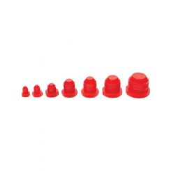 Allstar Performance AN Dust Plug - 3 AN-16 AN - Plastic - Red - Kit