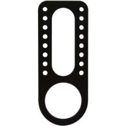 Allstar Performance Steering Box Mount Long Aluminum Black Anodize S
