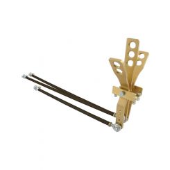 Allstar Performance Shifter Assembly 3 Lever Floor Mount Aluminum Go