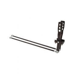 Allstar Performance Shifter Assembly 2 Lever Floor Mount Aluminum Bl