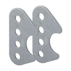 Allstar Performance Shock Mount Weld-On Steel Natural 1-1/2 in OD Tu