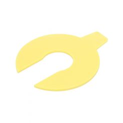 Allstar Performance Shock Shim U-Shaped 1/16 in Thick Plastic Yel