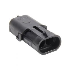 Allstar Performance Weather Pack Housing Male 2 Pin 12V 20 amp Plast