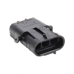 Allstar Performance Weather Pack Housing Male 3 Pin 12V 20 amp Plast