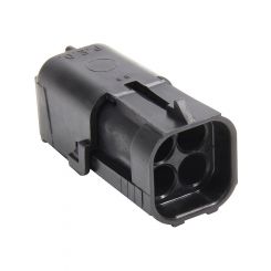 Allstar Performance Weather Pack Housing Square Male 4 Pin 12V 20