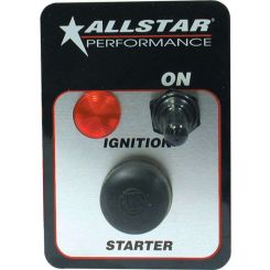Allstar Performance Switch Panel Dash Mount 2-5/8 x 3-3/4 in 1 Toggl
