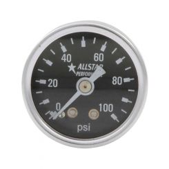 Allstar Performance Pressure Gauge 0-100 psi Mechanical Analog 1-1/2
