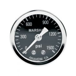 Allstar Performance Pressure Gauge 0-1500 psi Mechanical Analog 1-1/