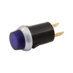 Allstar Performance Warning Light 12V 3/4 in Diameter Blue Universal