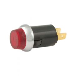 Allstar Performance Warning Light 12V 3/4 in Diameter Red Universal