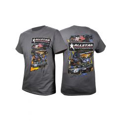 Allstar Performance T-Shirt Dark Gray Allstar Circle Track Design S