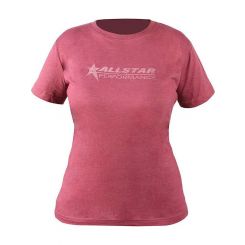 Allstar Performance T-Shirt Ladies Vintage Allstar Logo Burgundy Me