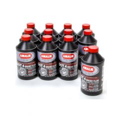 Amalie Brake Fluid - DOT 4 - Glycol - 8 oz - Set of 12
