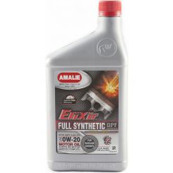 Amalie Motor Oil Elixir 0W20 Dexos1 Synthetic 1 qt Set of 12