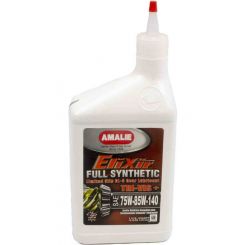 Amalie Gear Oil - Elixir - 75-85-140W - Synthetic - 1 qt - Each (AMA71376-56)
