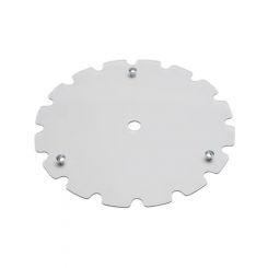 Aero Race Wheels Mud Cover Quick Release Fastener Scalloped Plastic
