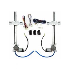 Auto-Loc Power Window Kit U-Wire 2 Door Motors / Switches / Tracks