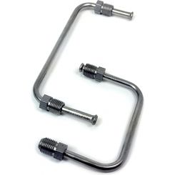 Baer Brakes Brake Line Kit Pre-Bent 3/8-24 in Inverted Flare Stainles