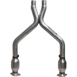 BBK Performance Exhaust X-Pipe Catted 2-1/2 in Diameter Steel Aluminized
