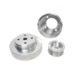 BBK Performance Pulley Kit Under Drive 6 Rib Serpentine Aluminum Polishe