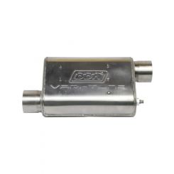 BBK Performance Muffler VariTune 2-1/2 in Offset Inlet 2-1/2 in Offset