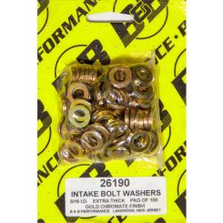 B&B Flat Washer 5/16 in ID 19/32 in OD 0.100 in Thick Steel Chromate Un