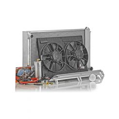 Be-Cool Radiators Radiator and Fan Direct-Fit 29 in W x 19 in H x 3.00