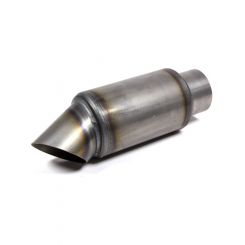 Beyea Custom Headers Muffler 2-3/4 in Inlet 2-3/4 in Turn Down Outlet