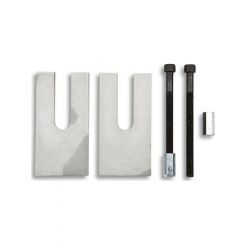 Bell Tech Leaf Spring Shim 2 Degree 2-1/2 in Width Aluminum Natural Pair